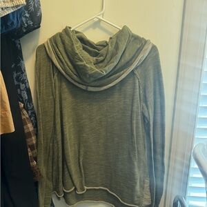 Women's Green Hooded Top